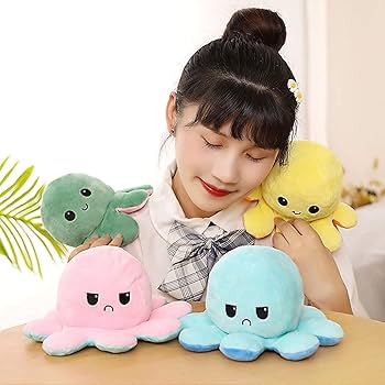 Amazon.co.jp: Tenlacum ぬいぐるみ タコ リバーシブルタコの